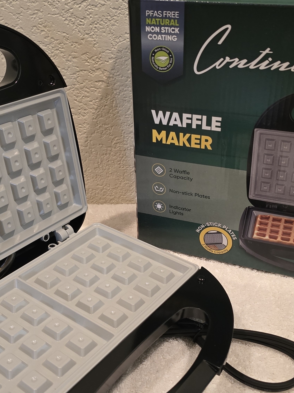 Waffle Maker - Black and Light Gray